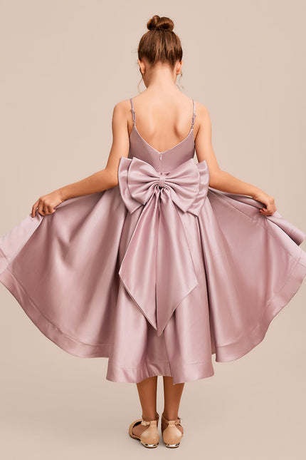 Robe Cérémonie Satinée Lueur Enfantine - gallery 5