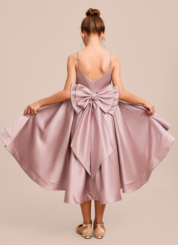 Robe Cérémonie Satinée Lueur Enfantine - gallery 5