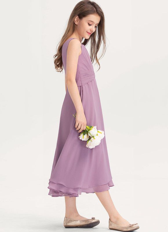 Robe Cérémonie Lavande Élégante - gallery 1
