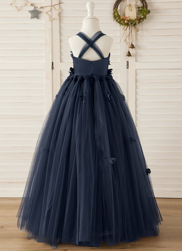 Robe Cérémonie Tulle Marine - gallery 1