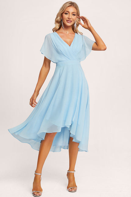 Robe Cérémonie Fluide Marine Élégante - gallery 3
