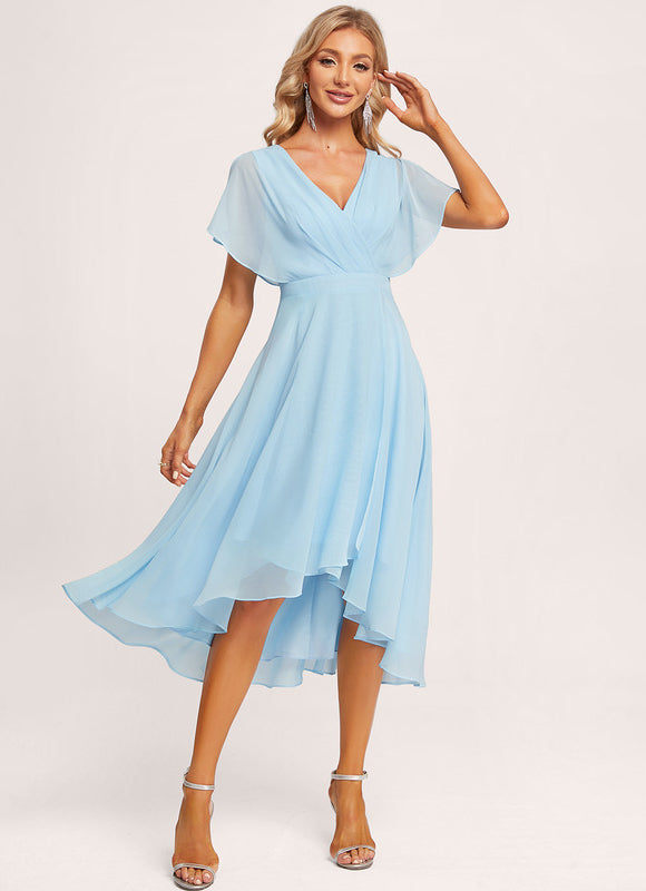 Robe Cérémonie Fluide Marine Élégante - gallery 3