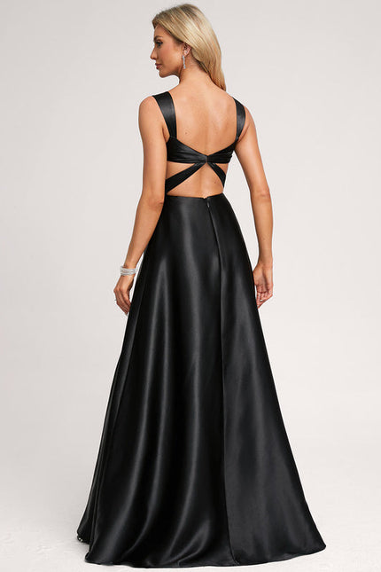 Robe Cérémonie Satin Rose Pâle - gallery 1