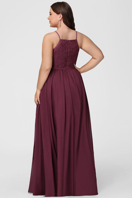 Robe Cérémonie Dentelle Bordeaux - gallery 8