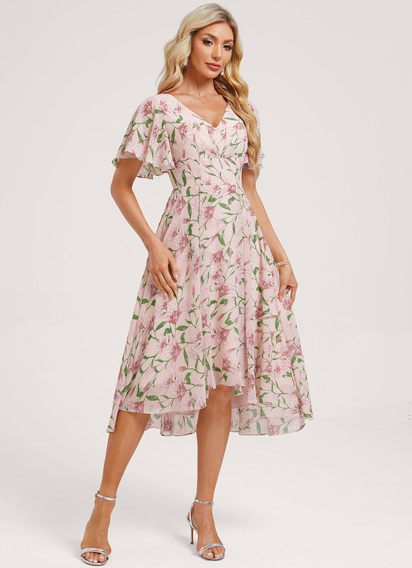 Robe Cérémonie Fluide Marine Élégante - gallery 2