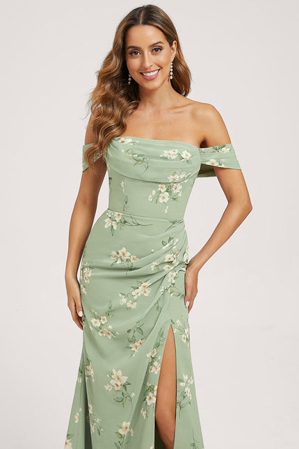 Robe Cérémonie Élégante À Décolleté - gallery 3