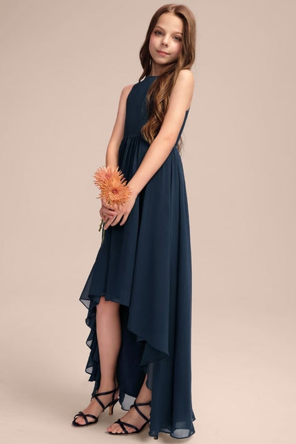 Robe Cérémonie Mousseline Marine - gallery 3