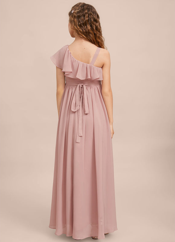 Robe Cérémonie Asymétrique Rose Doux - gallery 6