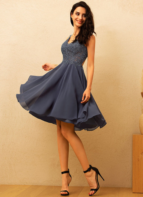 Robe Cérémonie Chiffon Brodée - gallery 3