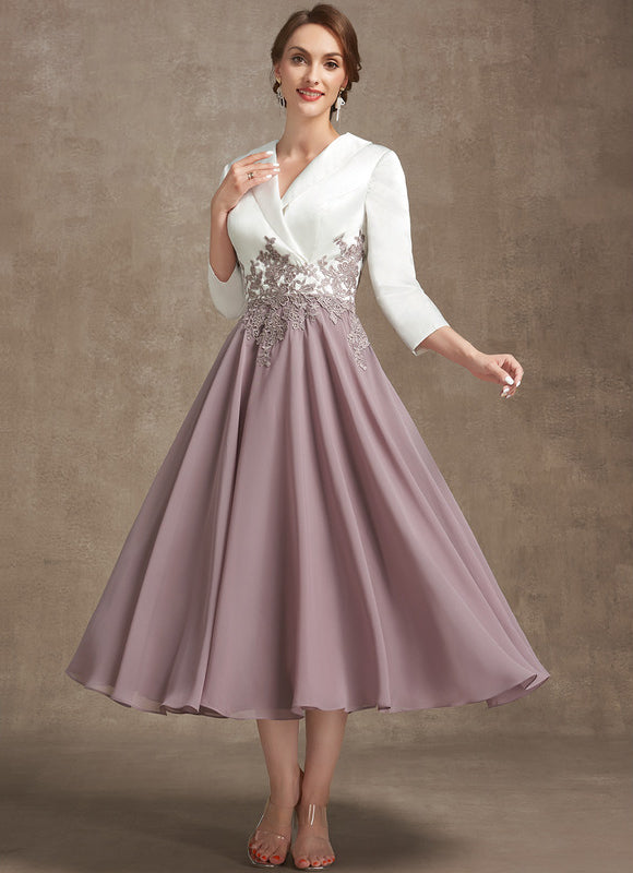 Robe Cérémonie Midi Satinée