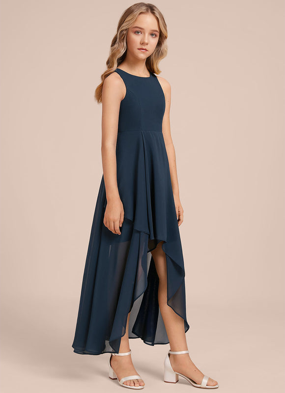 Robe Cérémonie Mousseline Marine - gallery 1