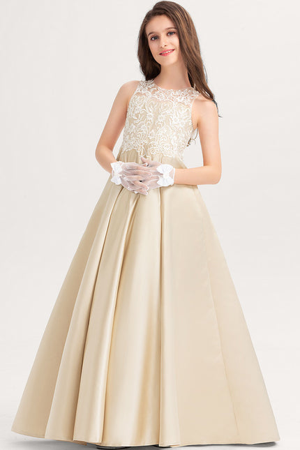 Robe Ceremonie Fille Dorée