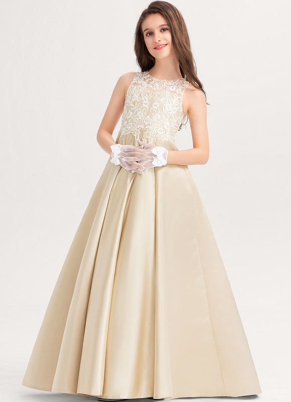 Robe Ceremonie Fille Dorée