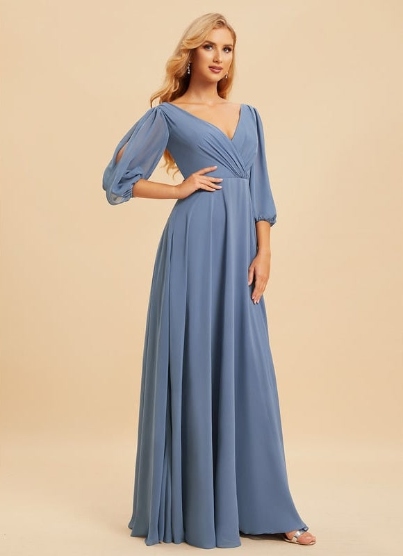 Robe Cérémonie Longue Volants Rose - gallery 2