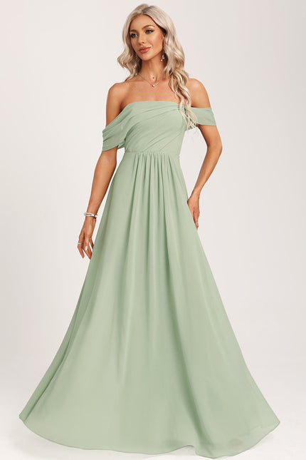 Robe Cérémonie Élégante À Décolleté - gallery 4