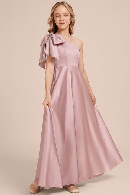 Robe Cérémonie Asymétrique Rose - gallery 4