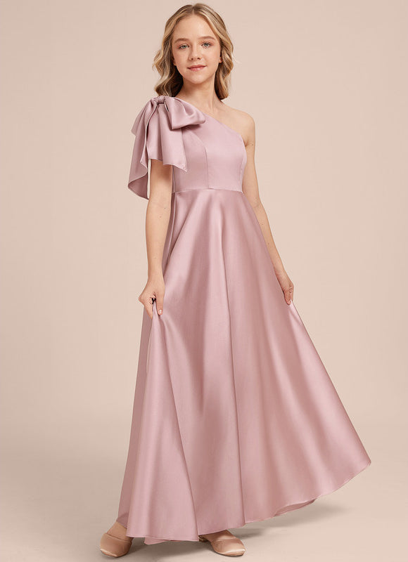 Robe Cérémonie Asymétrique Rose - gallery 4