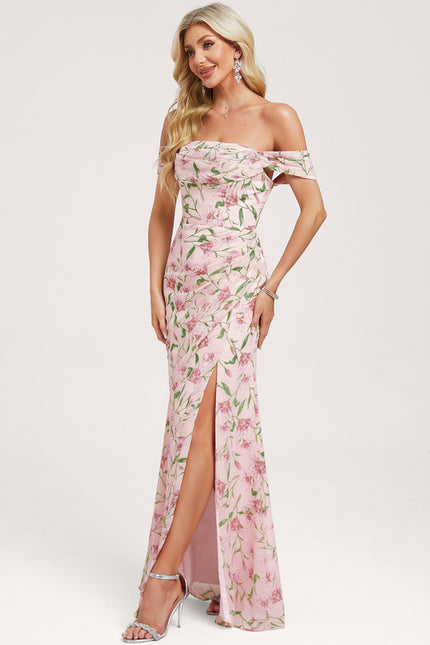 Robe Cérémonie Élégante À Décolleté - gallery 1