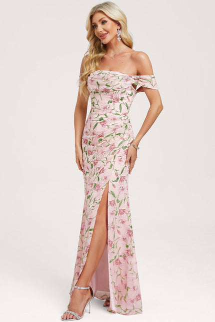 Robe Cérémonie Élégante À Décolleté - gallery 1