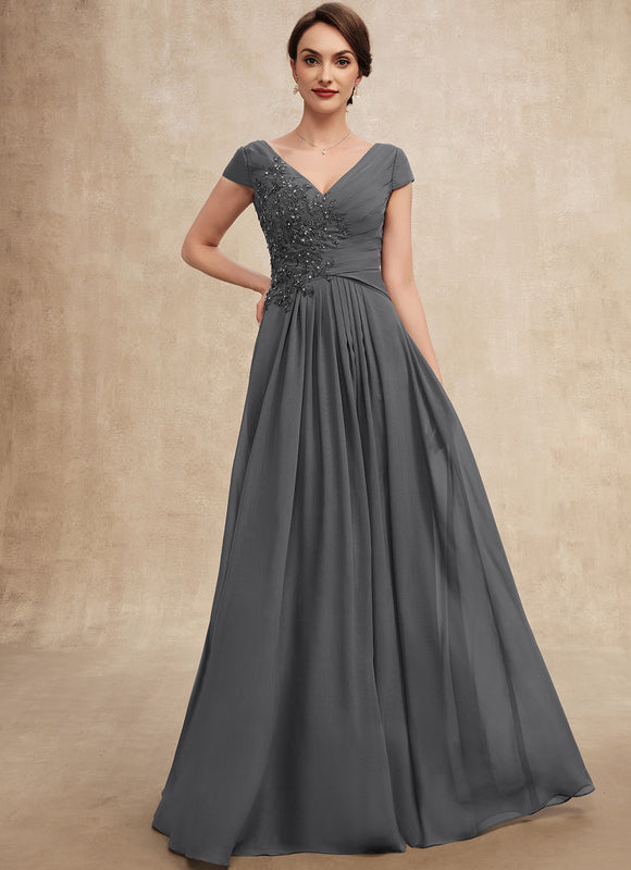 Robe Cérémonie Gris Perle Élégante - gallery 1