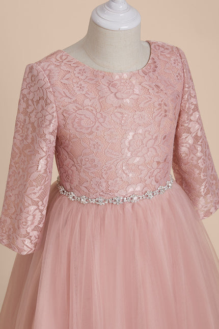 Robe Cérémonie Enfant Rose Tulle - gallery 3