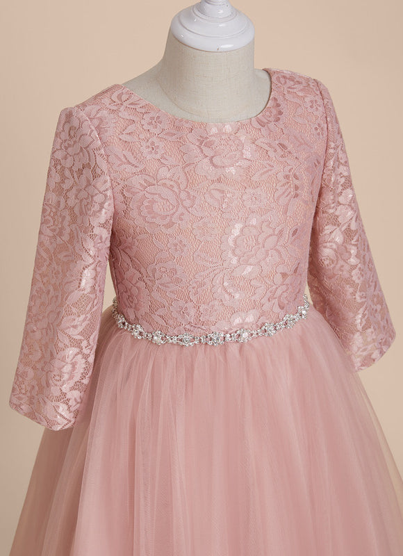 Robe Cérémonie Enfant Rose Tulle - gallery 3