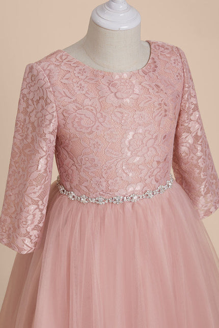 Robe Cérémonie Enfant Rose Tulle - gallery 3