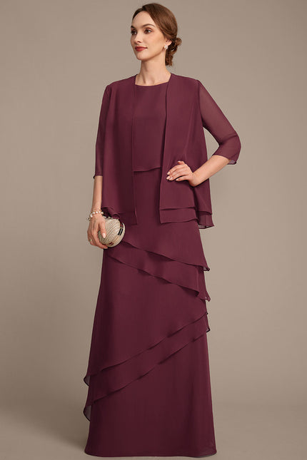 Robe Cérémonie Cascade Prune - gallery 2