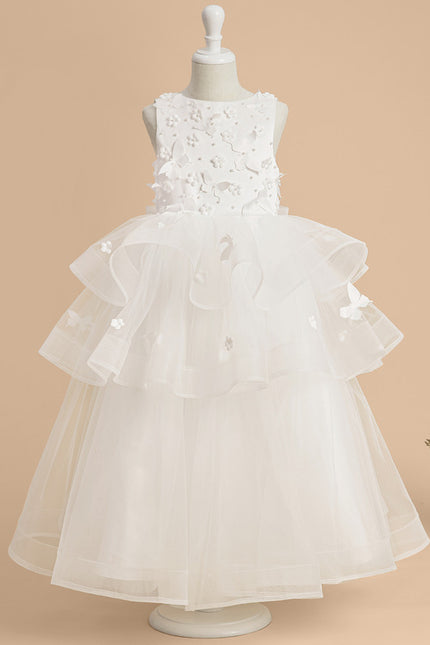Robe Cérémonie Nuptiale Enfant Satinée