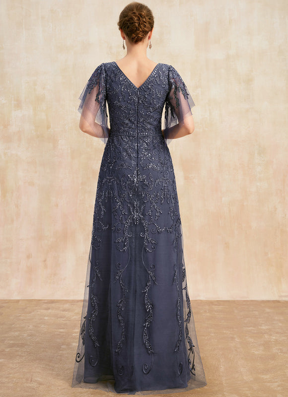 Robe Cérémonie Longue Tulle Ornée - gallery 5