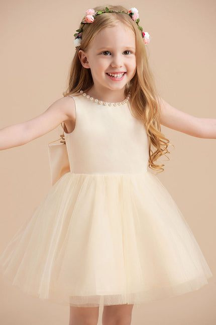 Robe Cérémonie Satinée Enfantine - gallery 3