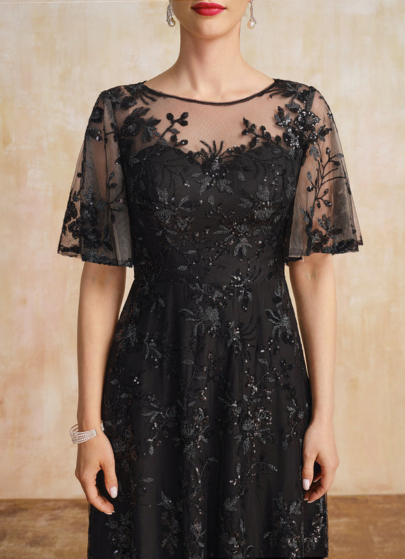 Robe Cérémonie Noire Élégante - gallery 6