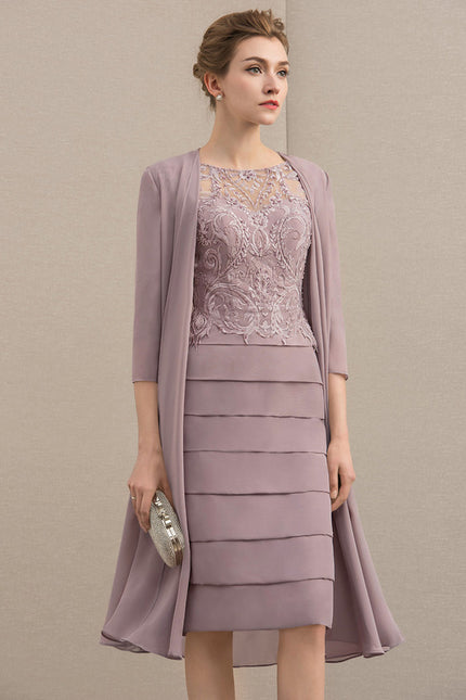 Robe Cérémonie Illusion Lavande