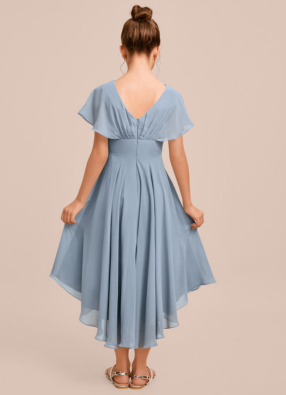 Robe Cérémonie Mousseline Marine - gallery 6