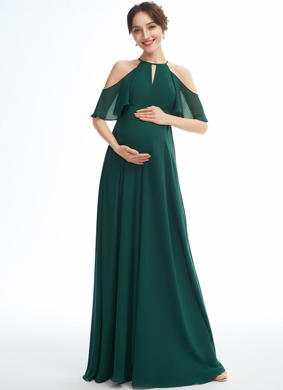 Robe Cérémonie Émeraude Flottante
