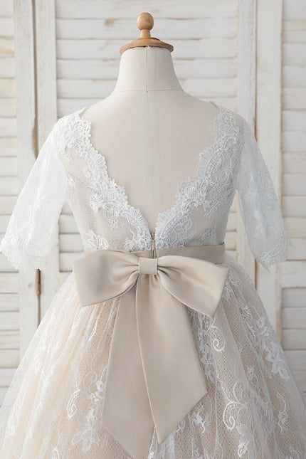 Robe Cérémonie De Cérémonie Enfantine - gallery 3