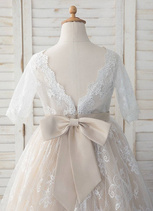 Robe Cérémonie De Cérémonie Enfantine - gallery 3