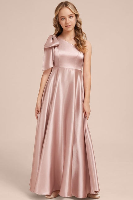 Robe Cérémonie Satin Rose Chic - gallery 6
