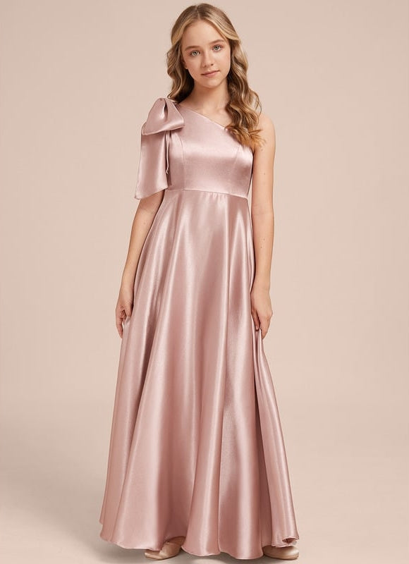 Robe Cérémonie Satin Rose Chic - gallery 6
