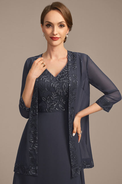 Robe Cérémonie Fluide Ornée - gallery 1