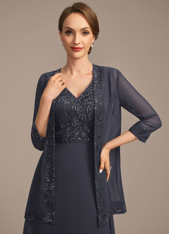 Robe Cérémonie Fluide Ornée - gallery 1